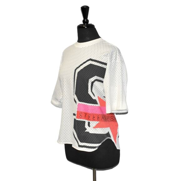 A8 ADIDAS BY STELLA McCARTNEY Stella Sport White Climate Mesh Shirt Top Size S - Picture 3 of 7